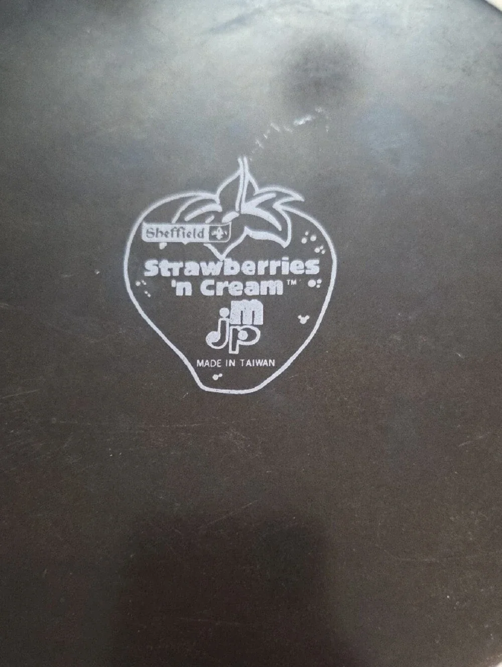 Vintage Sheffield Strawberry 🍓Strawberries'n'Cream Enamel Pan